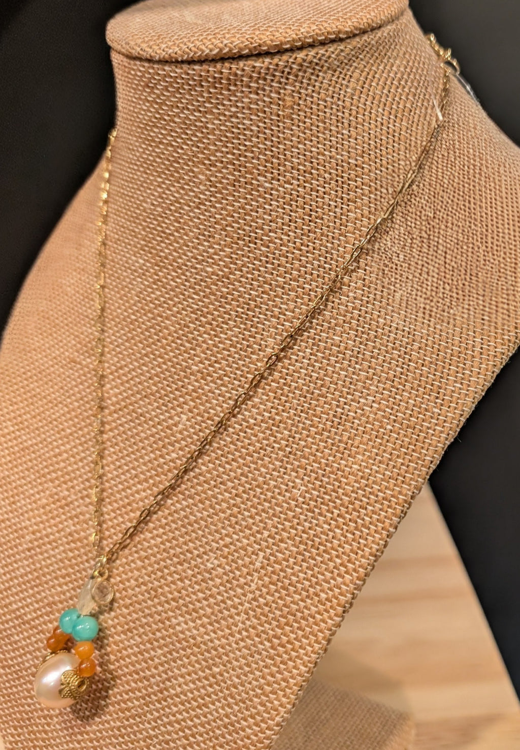 Gold Vermeil Pearl Necklace