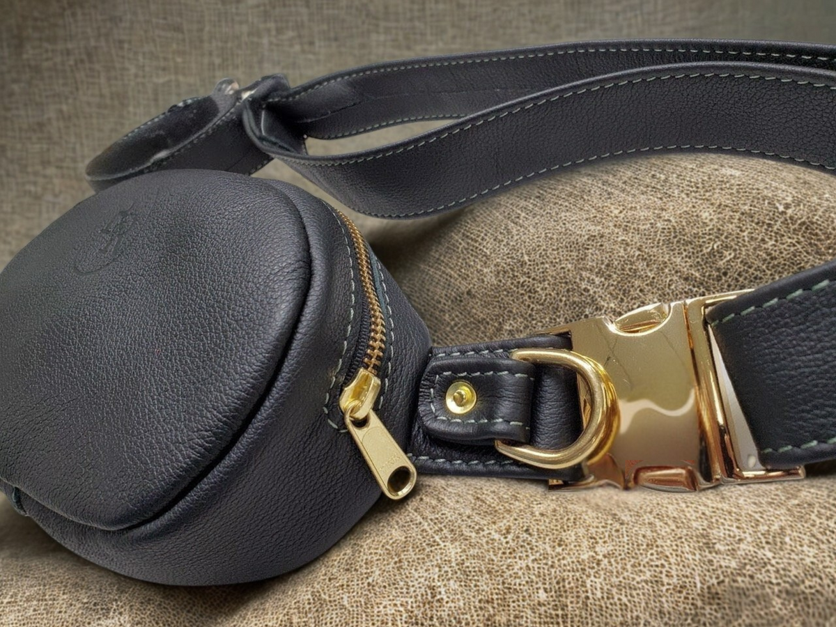 Black Leather Cross Body